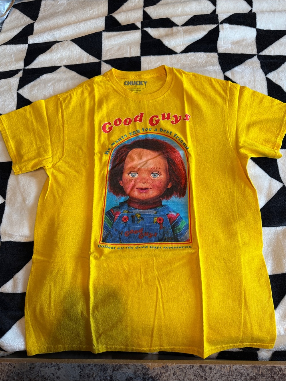 'Good Guys' Chucky Yellow Graphic Tee